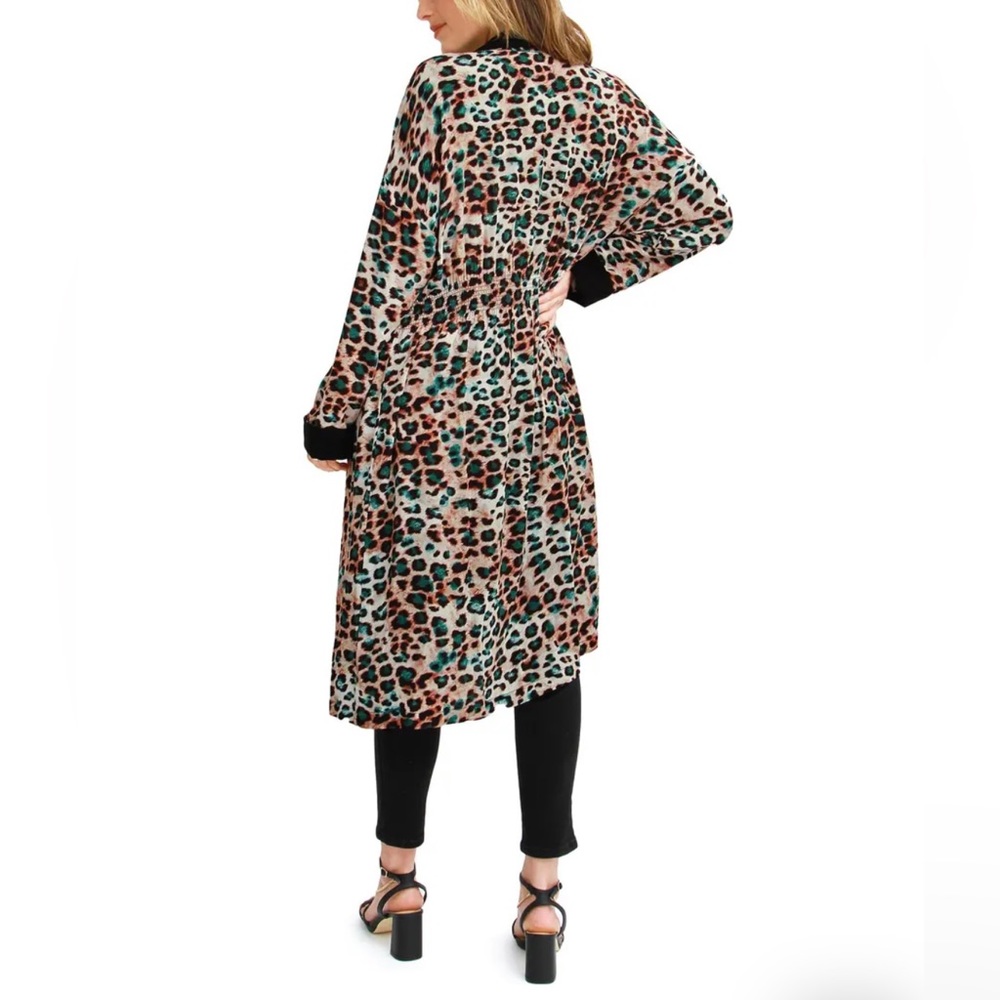 Leopard Print Duster Jacket - Picture 2 of 2